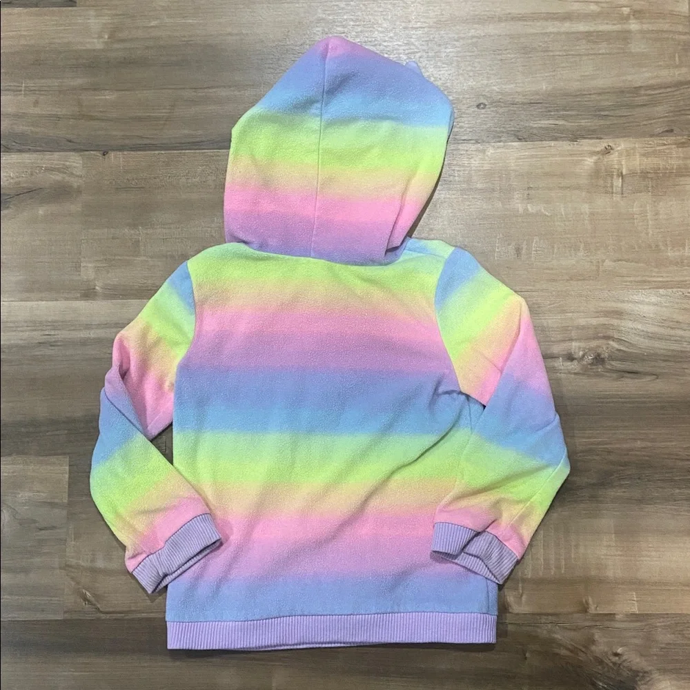 $1 - Carter's Pastel Rainbow Unicorn Hooded Pullover Sweatshirt